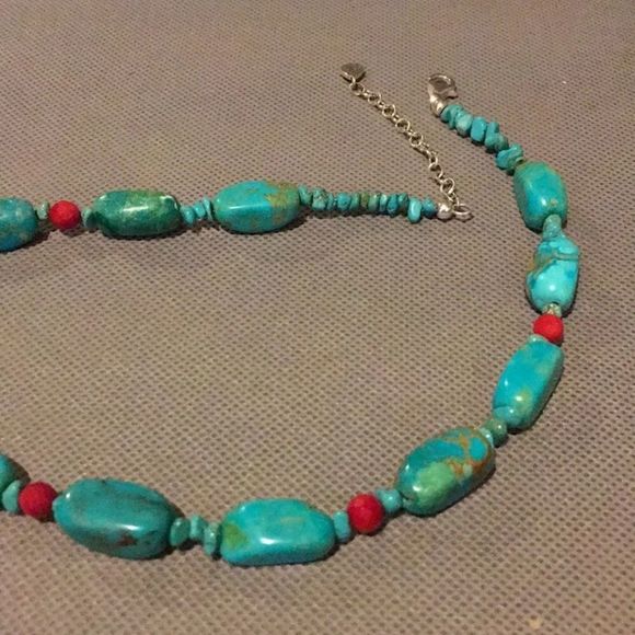 BARSE Sterling Silver Turquoise Semiprecious Necklace NWOT - Picture 9 of 13